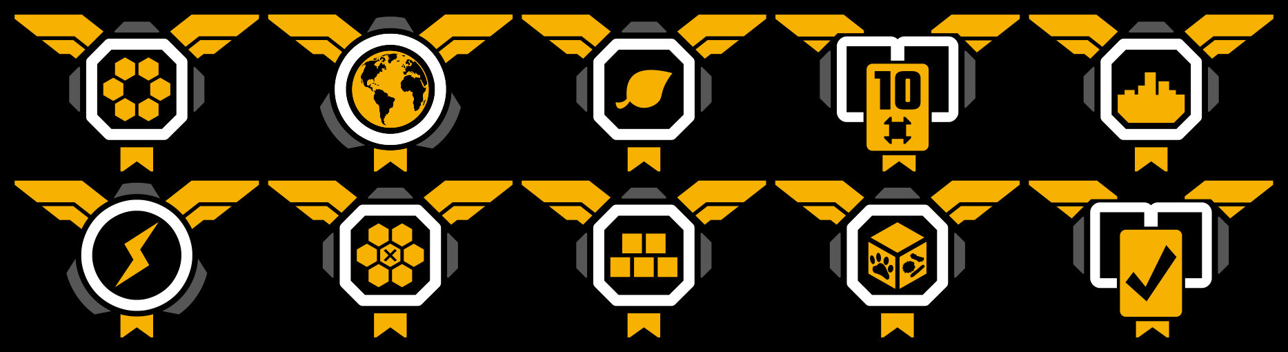 Utopia & Cimmeria Award Icons